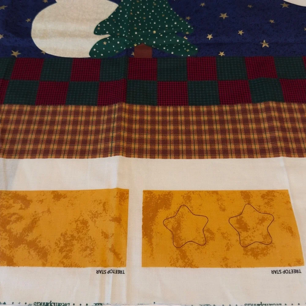 Set of 3 Dream Spinners Christmas Vest Fabric Panel DIY Sewing Pattern XS-L